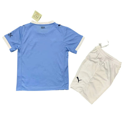Manchester City Home Kids Kit 2025/2026 - Retro Shirt Stories