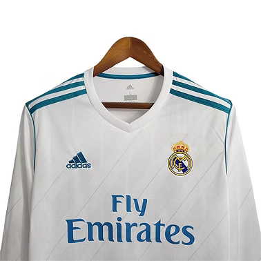 Retro Real Madrid Home LS Shirt 2017/2018 - Retro Shirt Stories