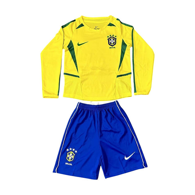 Retro Brazil LS Home Kids Kit 2002 - Retro Shirt Stories