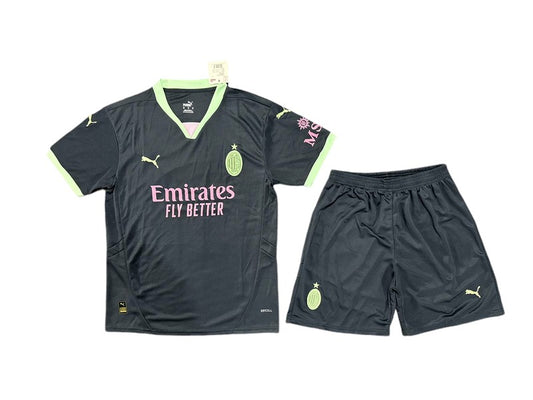 AC Milan 3rd Kids Kit 2024/2025 - Retro Shirt Stories