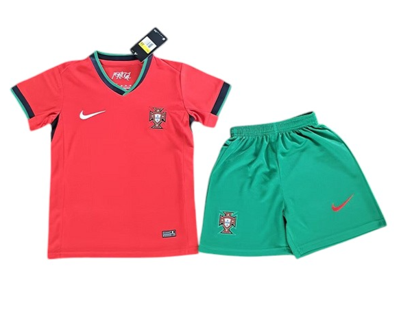 Portugal Home Kids Kit 2024 - Retro Shirt Stories