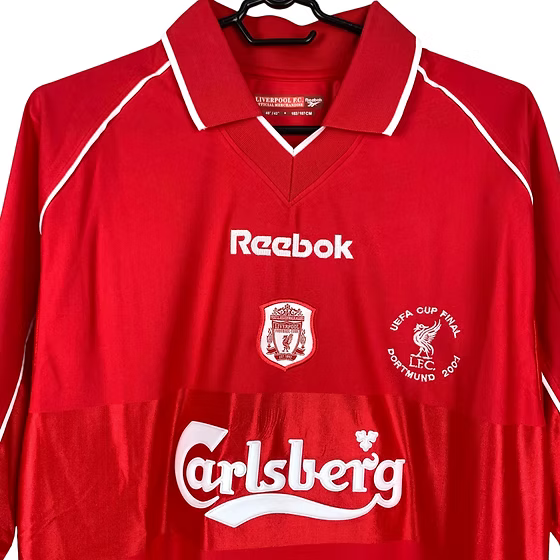 Retro Liverpool Home Uefa Cup Final Shirt 2000/2001 - Retro Shirt Stories