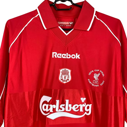 Retro Liverpool Home Uefa Cup Final Shirt 2000/2001 - Retro Shirt Stories