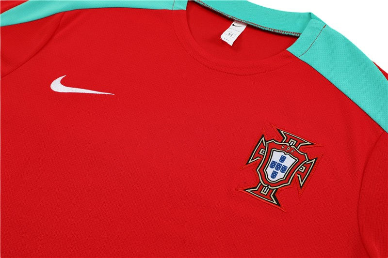 Portugal 2024 Kids Training Kit Red - Retro Shirt Stories