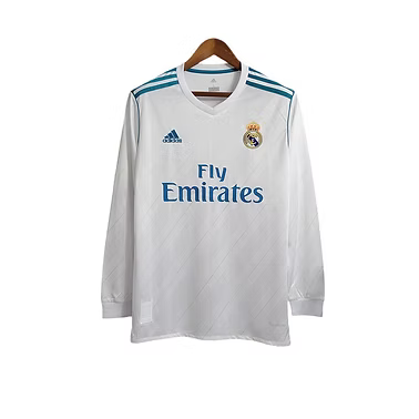 Retro Real Madrid Home LS Shirt 2017/2018 - Retro Shirt Stories