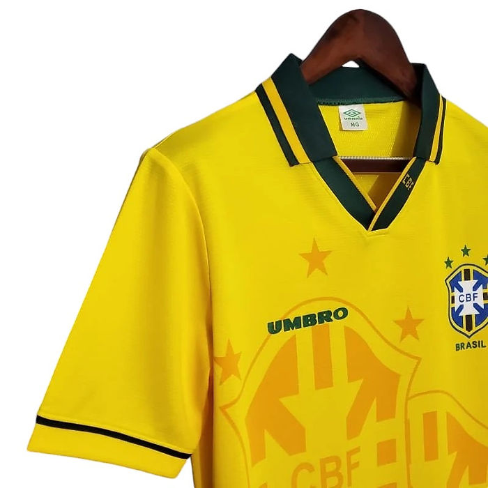 Retro Brazil Home shirt 1994 - Retro Shirt Stories