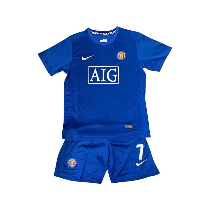 Retro Manchester United 3rd Kids Kit 2008-2009 - Retro Shirt Stories
