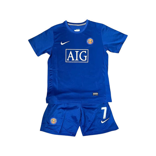 Retro Manchester United 3rd Kids Kit 2008-2009 - Retro Shirt Stories