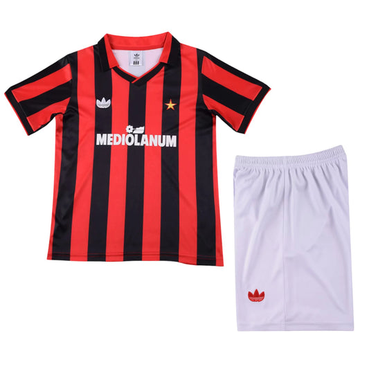 Retro AC Milan home Kids Kit 1990/1991 - Retro Shirt Stories