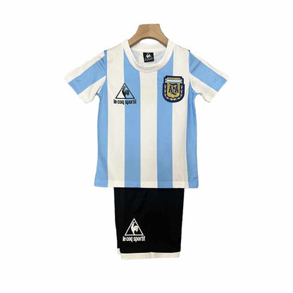 Retro Argentina Home Kids Kit 1986 - Retro Shirt Stories