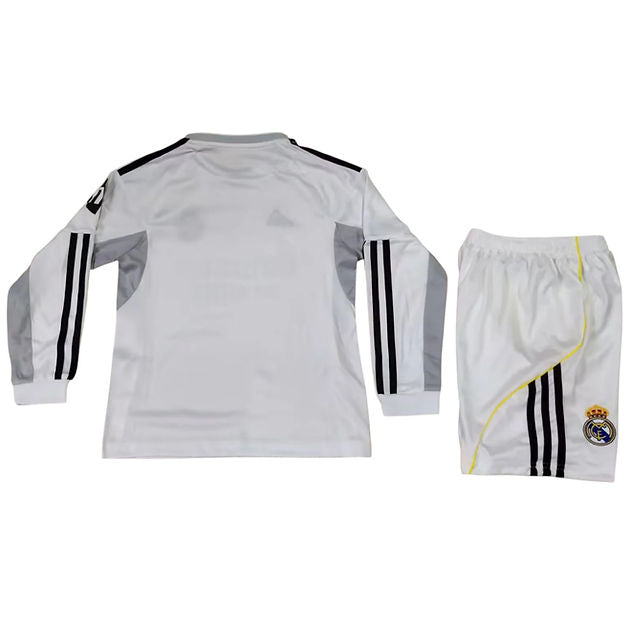 Real Madrid LS Home Kids Kit 2025/2026 - Retro Shirt Stories