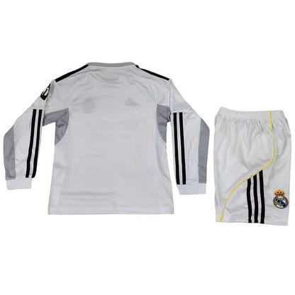 Real Madrid LS Home Kids Kit 2025/2026 - Retro Shirt Stories