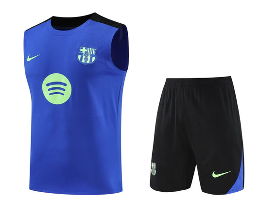 Barcelona 2025/2026 Training Vest Kit Blue - Retro Shirt Stories