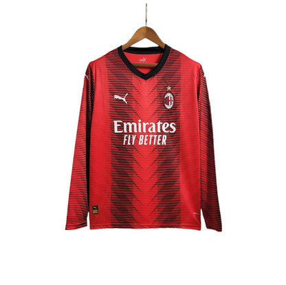 AC Milan LS Home Shirt 2023/2024 - Retro Shirt Stories