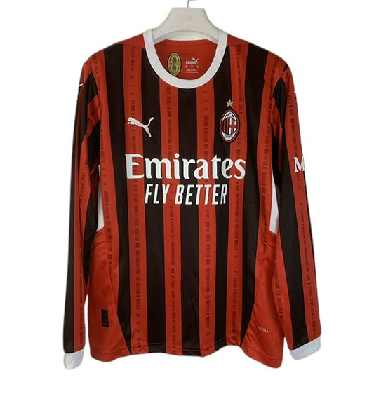 AC Milan LS Home Shirt 2024/2025 - Retro Shirt Stories