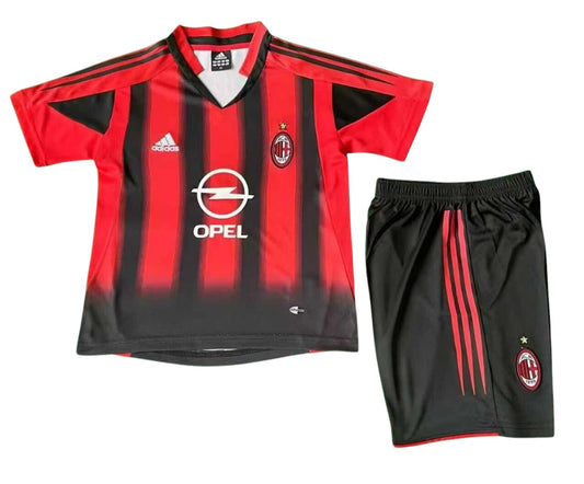 Retro AC Milan Home Kids Kit 2004/2005 - Retro Shirt Stories