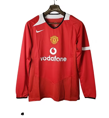 Retro Manchester United LS Home Shirt 2004/2006 - Retro Shirt Stories