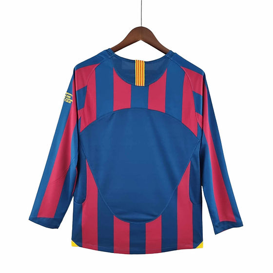 Retro Barcelona LS Home Shirt 2005/2006 - Retro Shirt Stories