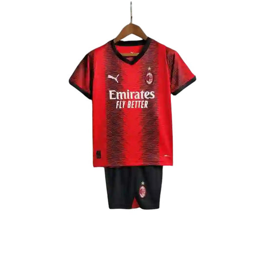 AC Milan Home Kids Kit 2023/2024 - Retro Shirt Stories