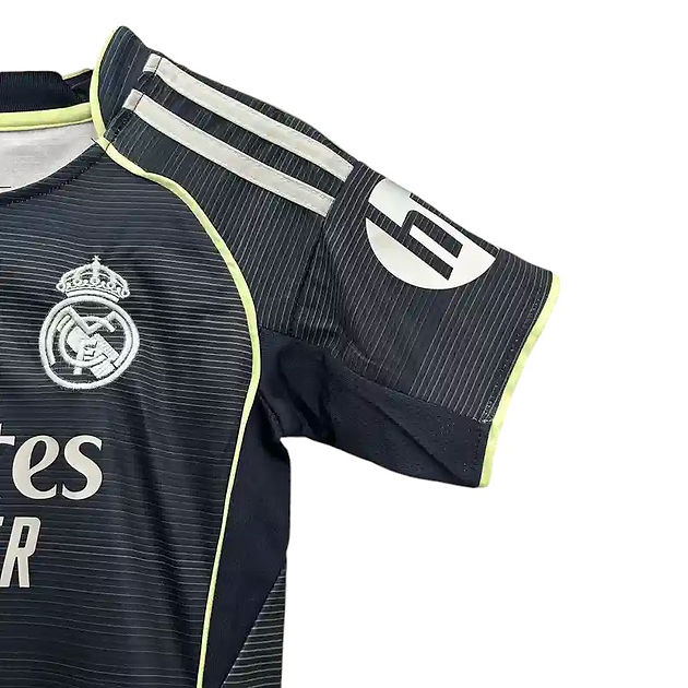 Real Madrid Away Kids Kit 2025/2026 - Retro Shirt Stories