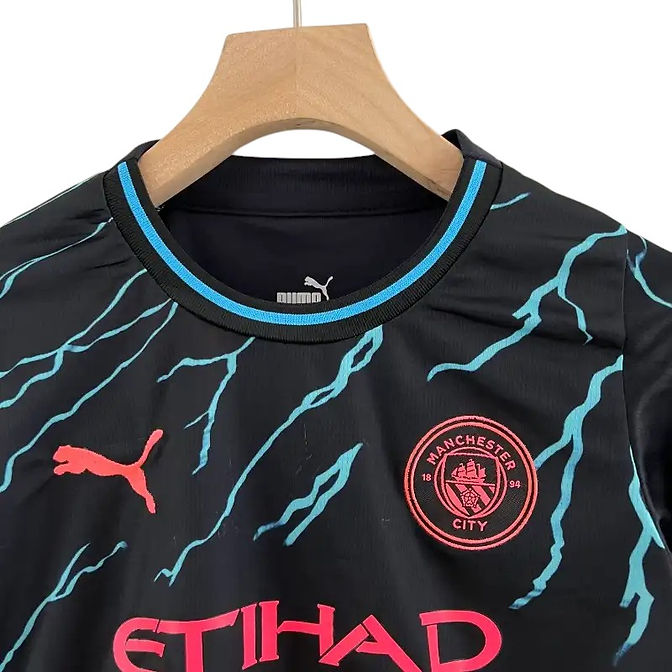 Manchester City 3rd Kids Kit 2023/2024 - Retro Shirt Stories