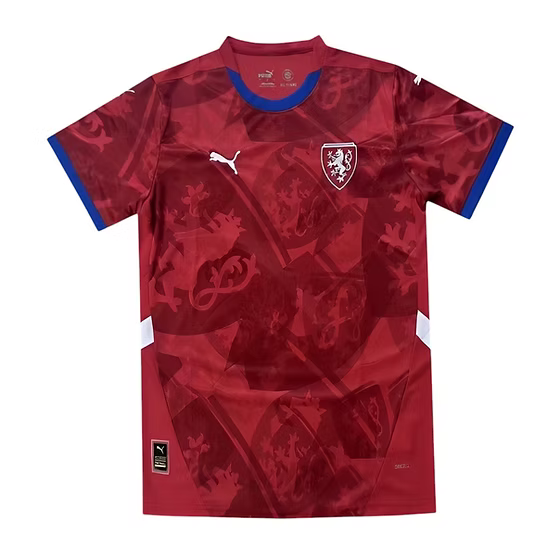 Czech Republic Home Shirt 2024 - Retro Shirt Stories