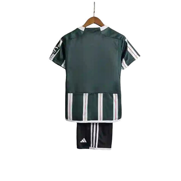 Manchester United Away Kids Kit 2023/2024 - Retro Shirt Stories