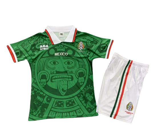 Retro Mexico Home Kids Kit 1998 - Retro Shirt Stories
