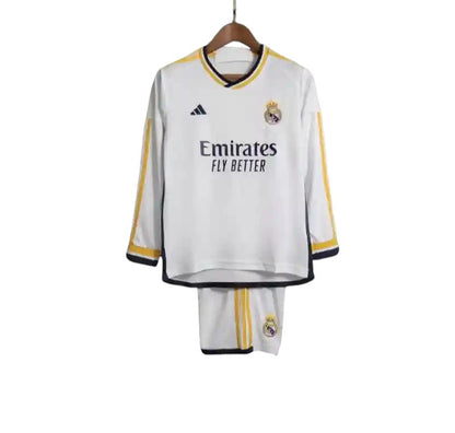 Real Madrid LS Home Kids Kit 2023/2024 - Retro Shirt Stories