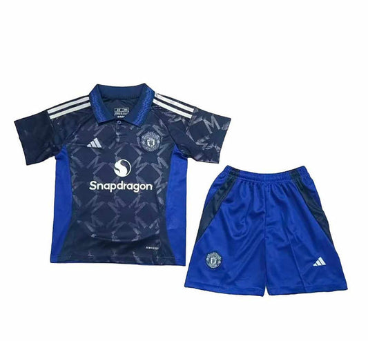 Manchester United Away Kids Kit 2024/2025 - Retro Shirt Stories