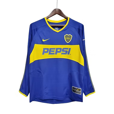 Retro Boca Juniors LS Home Shirt 2003/2004 - Retro Shirt Stories