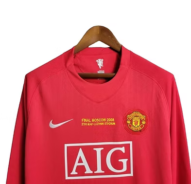 Retro Manchester United Home LS Shirt CL Final Edition 2008 - Retro Shirt Stories
