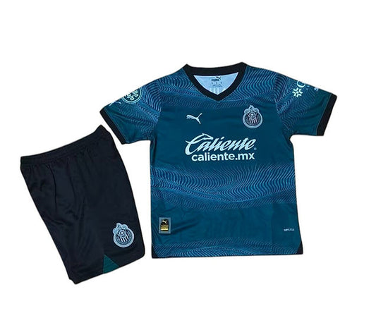 Chivas 3rd Kids Kit 2023/2024 - Retro Shirt Stories
