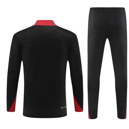 Portugal Long Sleeve 2024/2025 Training Kit Black - Retro Shirt Stories