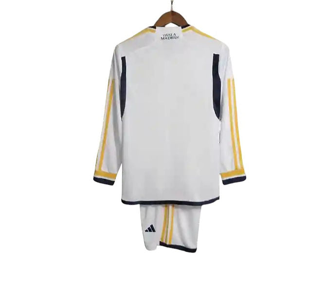Real Madrid LS Home Kids Kit 2023/2024 - Retro Shirt Stories