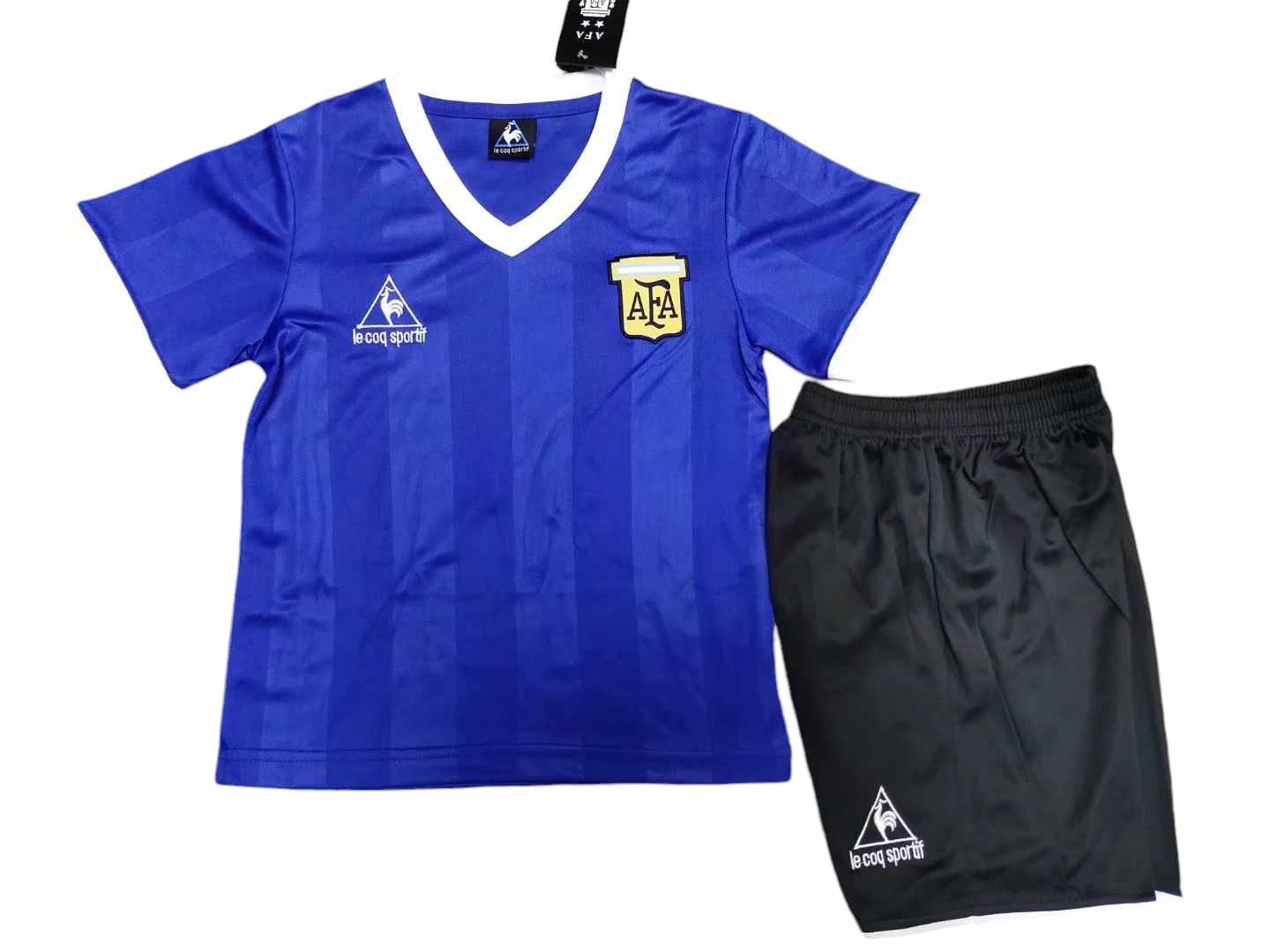 Retro Argentina Away Kids Kit 1986 - Retro Shirt Stories