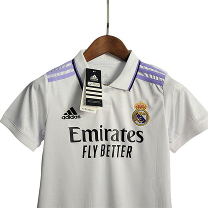 Real Madrid Home Kids Kit 2022/2023 - Retro Shirt Stories