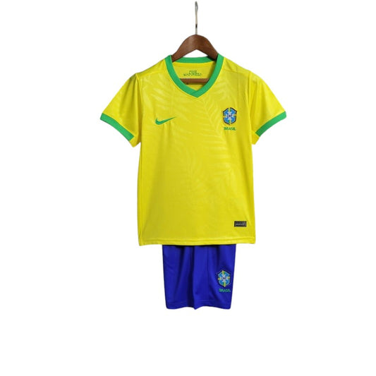 Brazil Home Kids Kit 2023 - Retro Shirt Stories