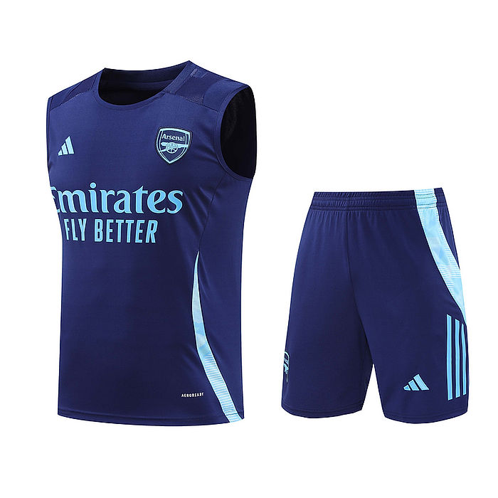 Arsenal 2024/2025 Training Vest Kit Blue - Retro Shirt Stories