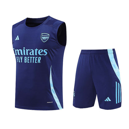 Arsenal 2024/2025 Training Vest Kit Blue - Retro Shirt Stories