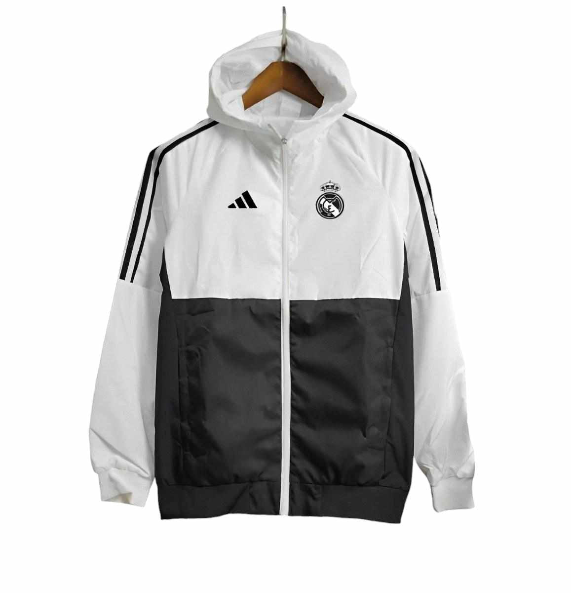 Real Madrid 2024/2025 Windbreaker Jacket White - Retro Shirt Stories