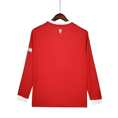 Manchester United LS Home Shirt 2021/2022 - Retro Shirt Stories