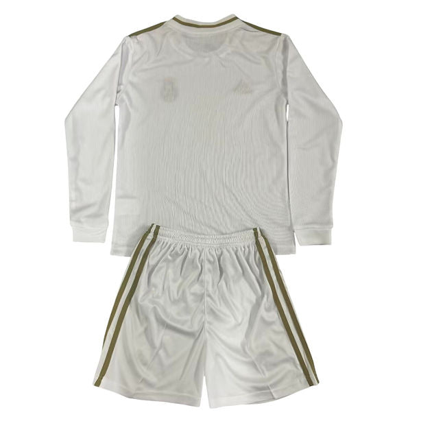 Real Madrid LS Home Kids Kit 2019/2020 - Retro Shirt Stories