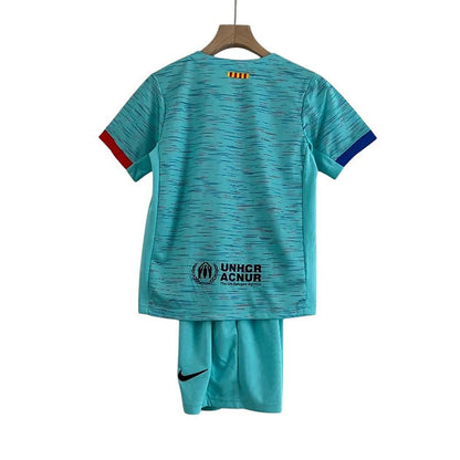 Barcelona 3rd Kids Kit 2023/2024 - Retro Shirt Stories