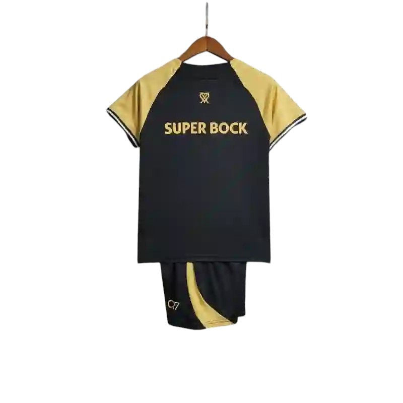 Sporting Lisbon Away Kids Kit 2023/2024 - Retro Shirt Stories