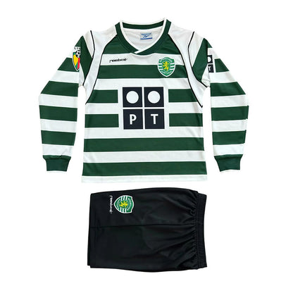 Retro Sporting Lisbon LS Home Kids Kit 2001/2003 - Retro Shirt Stories