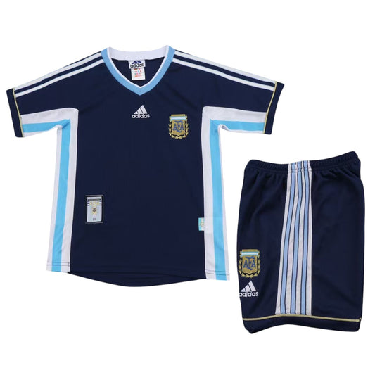 Retro Argentina Away Kids Kit 1998 - Retro Shirt Stories