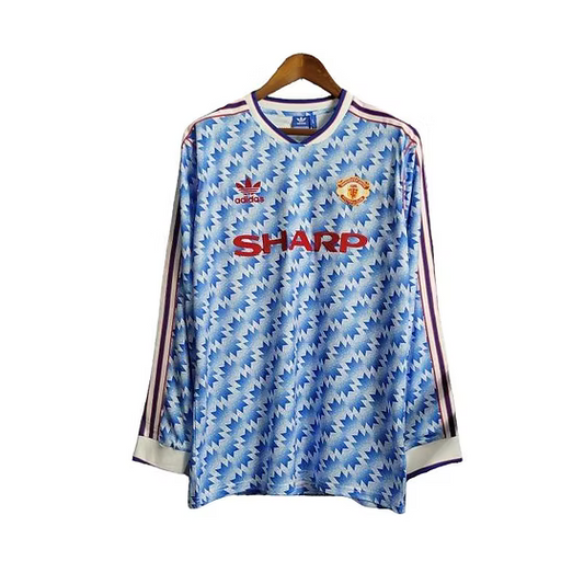 Retro Manchester United LS Away Shirt 1990/1992 - Retro Shirt Stories