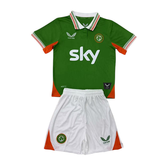 Republic of Ireland Home Kids Kit 2025 - Retro Shirt Stories