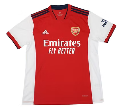 Arsenal Home Shirt 2021/2022 - Time Warp Kits